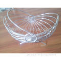 Round metal fruit basket